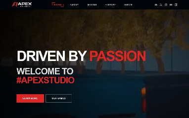 Apex Studio Website Design