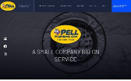 Pell Plumbing Company Website Design