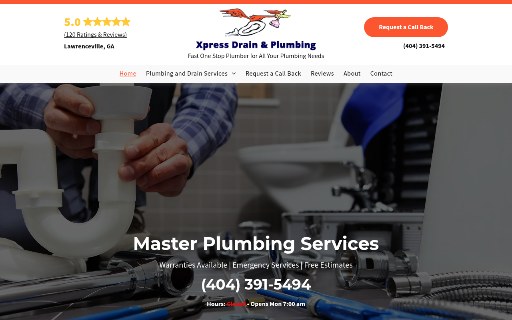 Xpress Plumb GA Website Design
